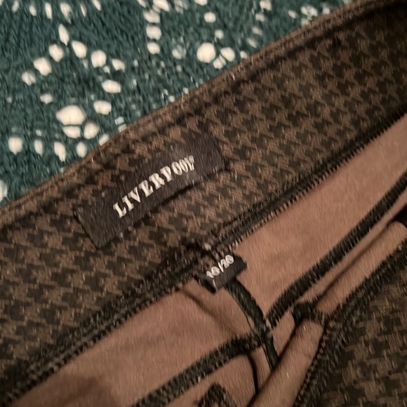 Houndstooth checked stretchy work pants - Picture 3 of 3